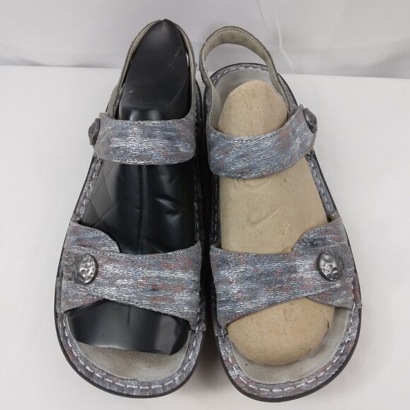 Alegria Vienna Smoke VIE-123 Sandal Slingback Shoes Leather Womens 39 US 9 - Picture 3 of 11